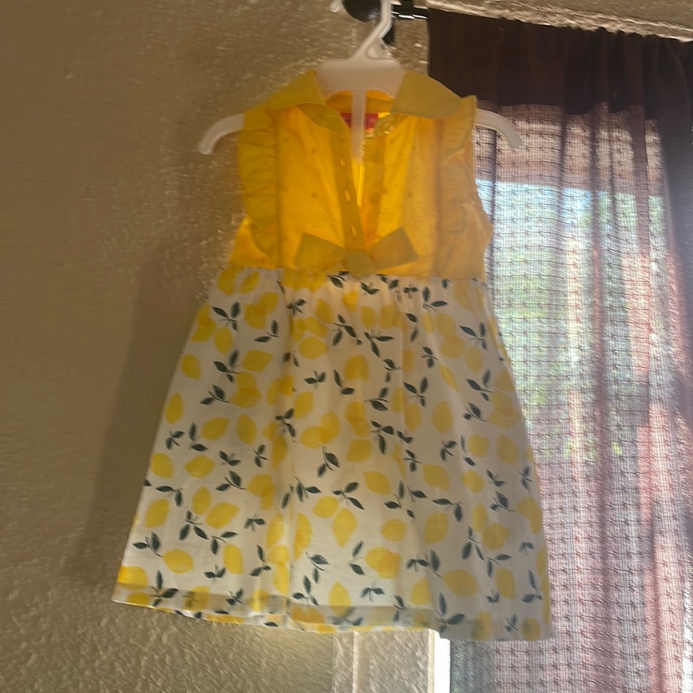 New dress sizes 18months color yellow